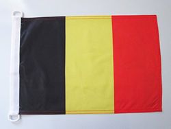 AZ FLAG Pavillon Nautique Belgique 45x30cm - Drapeau de Bateau Belge 30 x 45 cm