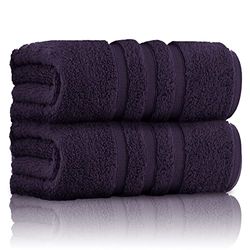 GC GAVENO CAVAILIA 100% Ringspun Cotton, Luxury 550 GSM Zero Twist Towel, Egyptian, Purple, 80x140 Bath Sheet