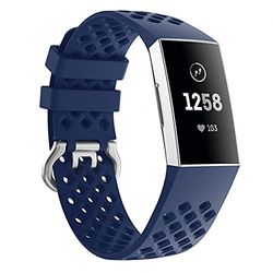 Fitbit Charge – silikon sportarmband perforerat blått