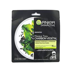 Garnier - SkinActive - Mask av vegetabiliskt kol - rengör och fuktgivande | 28 g (1-pack)