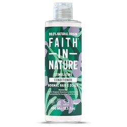 Faith In Nature Natural Rosemary Conditioner, Stimulating for Normal Hair & Scalp, Vegan & Cruelty Free, No SLS, Silicones or Parabens, 400ml