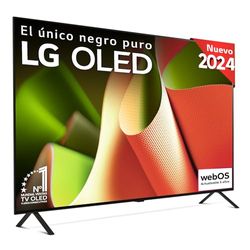 LG OLED65B46LA, 65", OLED 4K, Serie B4, 3840x2160, Smart TV, WebOS24, Procesador a8, Dolby Vision, Dolby Atmos, TV Gaming, 120 Hz, AMD FreeSync, Negro