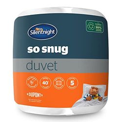 Silentnight So Snug 533386GE Couette d'hiver Chaude et Confortable pour lit King Size 13,5 Tog épaisse hypoallergénique et Lavable en Machine Blanc