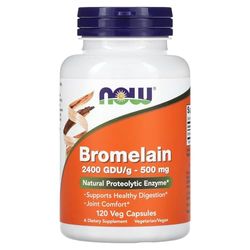 NOW Foods Bromelain, 500mg - 120 vcaps