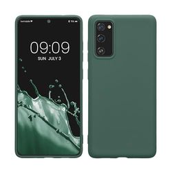kwmobile telefoonhoesje compatibel met Samsung Galaxy S20 FE hoesje - Zachte case voor smartphone - Back cover in dennengroen
