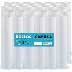Rollo para Camilla, Rollo Papel para Camilla de Procedimientos Médicos, Masaje, Tratamientos de Belleza y Spa, Papel para Camilla de Estética y Masaje (60cm x 70m laminado celulosa, 24 unds)