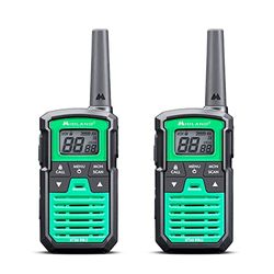 Midland XT30 PRO Doppio, Radio Walkie Talkie a Ricarica Rapida, 16 Canali PMR446 e Canale RRM, 38 Toni CTCSS, Splashproof, Ricaricabile con USB, Portata 6 Km, Verde/Nero, 2 Unità