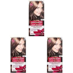 Garnier Color Sensation Blonde Hair Dye Permanent 6.0 Precious Dark Blonde (Packaging may vary) (Pack of 3)