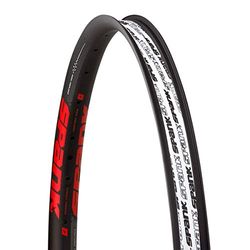 Spank SP-RIM-0172-B/RED Fietsvelg, uniseks, volwassenen, zwart/rood