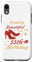 Custodia per iPhone XR 55 ° compleanno 55 anni donne scarpe vintage compleanno