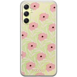 ERT GROUP mobiel telefoonhoesje voor Samsung A34 5G origineel en officieel erkend Babaco patroon Flowers 017 optimaal aangepast aan de vorm van de mobiele telefoon, gedeeltelijk bedrukt
