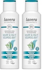 lavera Shampooing Soin Volume & Vitalité - sans silicone - Volume, souplesse & tonicité - vegan - cosmétiques naturels - 250 ml (Lot de 2)