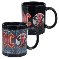 AC/DC Heat Change Mug – Official AC/DC Ceramic Mug with Heat-Activated Design, Iconic Band Logo Revealed with Heat, Perfect for Fans, Ideal for Hot Drinks, Great for Home or Office Use