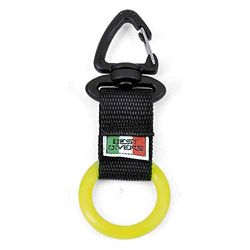 Best Divers Clip Ring Silicone Geel, Band Zwart, Unisex Volwassenen, Geel,