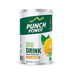 PUNCH POWER - Biodrink - Orange - Pot 500 g - Boisson Glucidique de l'effort - Différentes formes de glucides (maltodextrine, dextrose, fructose, saccharose) - Bio - Marque Française