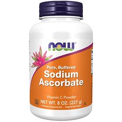 Now Foods, Sodium Ascorbate, Buffered Vitamin C, 227g Vegan Powder, Lab-Tested, Gluten Free, Soy Free, Vegetarian, Non-GMO