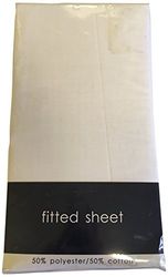 Rapport Home Rapport Easycare Non-Iron King Fitted Sheet, White, Polyester-Cotton