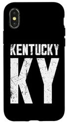 Carcasa para iPhone X/XS KY Diseño de Kentucky - El 15º Estado de Estados Unidos