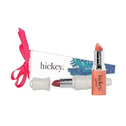 Hickey Lipsticks White Limited Edition For Women Rechargeable Longue Tenue Finition Luxe 2 x 0,1 oz Lipstick Perfect Pink Crushing Coral