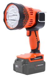 Yard Force Lámpara con batería de 20 V para iluminación de trabajo con bombilla LED, 5 posiciones, máx. 1500 lm, cabezal móvil, sin batería ni cargador