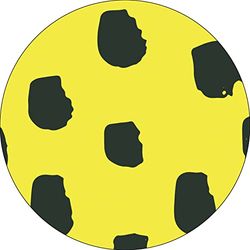 Bonateks, Runt digitalt tryckt musmatta, halkfri undersida, för kontor och hem, diameter: 22 cm