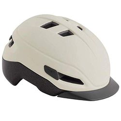 Met cykelhjälm, stor, vit, röd, M(56-58)