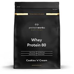 Protein Works - Whey Protein 80 (Concentrate), Low Calorie Protein Shake, Whey Protein Shake, 33 Shakes, Millionaire's Shortbread, 1kg