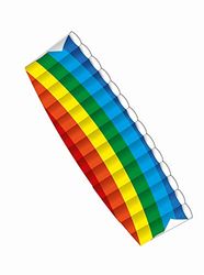 Paul Günther 1038 - Parafoil-Lenkdrachen Dynamic, cerf-volant dirigeable en Ripstop-Polyester résistant à la déchirure, pour enfants à partir de 10 ans, taille env. 140 x 54 cm