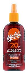 Malibu Sun SPF 20 Non-Greasy Dry Oil Spray for Tanning, Medium Protection, Water Resistant, 200ml