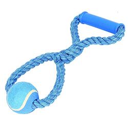 Nuts For Knots Écrous pour Noeuds pour Chien Balle de Tennis Jouet à Tirer, Noix pour nœuds, par Happy pour Animal Domestique