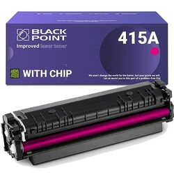 BLACK POINT (avec Puce Cartouche de Toner pour HP W2033A Rouge W2033X (HP 415A HP 415X) pour HP Color Laserjet Pro MFP M479fdw Laserjet Pro M454dw M454dn MFP M479dw MFP M479fdn MFP M479fnw MFP M480