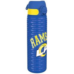 NFL Rams Lichtgewicht Stalen Waterfles, 600 ml/20 oz, Zonder Isolatie, Lekvrij, Makkelijk te Openen, Veilige Vergrendeling, Vaatwasserbestendig, Hygiënische Flipcover, Draaggreep, Duurzaam