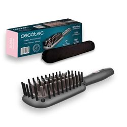 Cecotec Bamba InstantCare 800 Travel Brush Brosse lissante de voyage 26 W Revêtement céramique tourmaline 190° Affichage LED (800 Travel Brush)