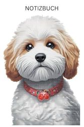 Diamond Painting Maltipoo, Bollipoo Notizbuch, Buch: Das perfekte Geschenk für Liebhaber & Fans, Buch mit Doodlemotiv: Tagebuch, Journal, Taschenbuch, ... besondere Notizbücher, Hunde - Cover, A5