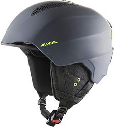 ALPINA Unisex - Volwassenen, GRAND Skihelm, charcoal-neon matt, 54-57 cm
