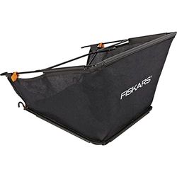 Fiskars Cesta para cortacésped Fiskars StaySharp Max, Capacidad: 18 litros, Negro/Naranja, 1000592