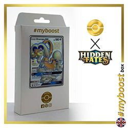 Drampa-GX (Sen-Long-GX) SV80/SV94 Shillernd – myboost X Sun & Moon 11,5 Hidden Fates – Box med 10 engelska Pokémon-kort