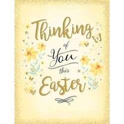 Piccadilly Greetings Easter Card Thinking Of You - 8 x 6 inches