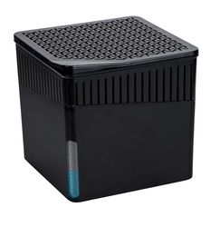 WENKO Avfuktare kub, luftavfuktare med 500 g block (kalciumklorid), påfyllningsbar, 13 x 13 x 13 cm, svart