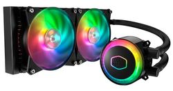 Cooler Master MasterLiquid ML240R RGB CPU Liquid Cooler - ARGB Lighting Sync, Premium Pump Design and Dual MF120R ARGB Fans