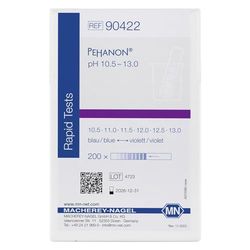 Macherey & Nagel ML-6224 PEHANON - Strisce di prova del pH per campioni tinti, pH 10,5-13,0, blu/viola, 100 mm di lunghezza x 11 mm di larghezza, 200 pezzi
