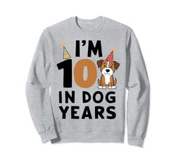 I'm 10 in Dog Years, divertido 70 cumpleaños, 70 años Sudadera