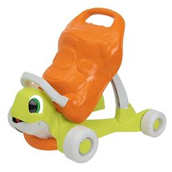 Chicco Andador Tortuga Eco+ 2en1, Andador y Correpasillos, para Aprender a Andar, Fabricado en Plástico Reciclado, Bebés Primeros Pasos, para Regalar, Andador y Correpasillos para Niños 9 - 36 Meses