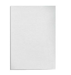 Fellowes A4 100 Percent Recyclable Leatherboard Binding Covers, Heavyweight, 250 gsm Presentation Covers, FSC, White, Pack of 25, 5373602