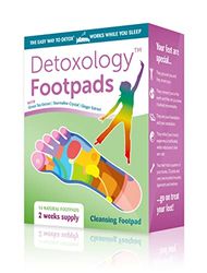 Crystal Spring Detoxology Footpads, 14 natural detox footpads - two weeks' supply With green tea extract, tourmaline crystal & ginger extract