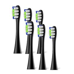 Oclean Lot de 6 Brossettes De Rechange, Compatibles Avec Tous Toutes Les Poignées Electriques Oclean, Approuvés Par La FDATêtes de brosse à dents électrique, B06 Noir-6Pcs