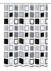 Kleine Wolke Textilgesellschaft Rideau de Douche, Fibres Synthétiques, Anthracite, 200x120 cm