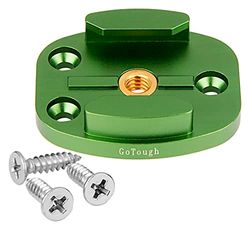 Fotodiox Pro GoTough QR Fixation de Trépied en Aluminium pour GoPro Hero HD/2/3/3+/4 Vert