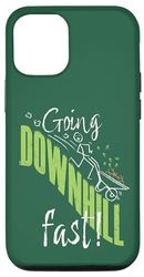 « Going downhill fast ! » Blague Drôle Pour Jardiniers Âgés Coque pour iPhone 12/12 Pro