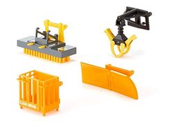 siku 3661, Accesorios para cargador frontal, 1:32, Metal/Plástico, Naranja, Partes móviles